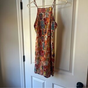 Nasty Gal Colorful woman pattered dress size 2